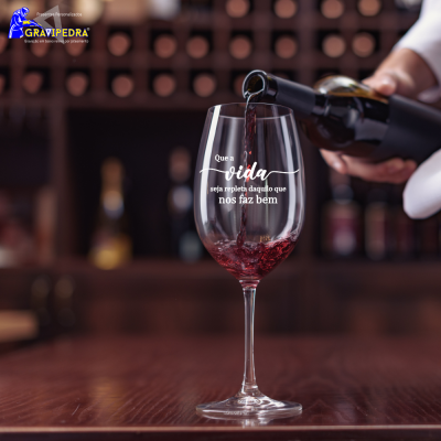 Copo em vidro personalizado - Vida - CVFG13