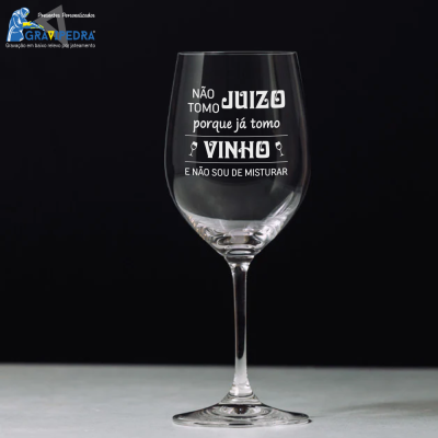 Copo em vidro personalizado - Não Tomo Juízo - CVDLTT07A Copo em vidro personalizado - Não Tomo Juízo - CVDLTT07A