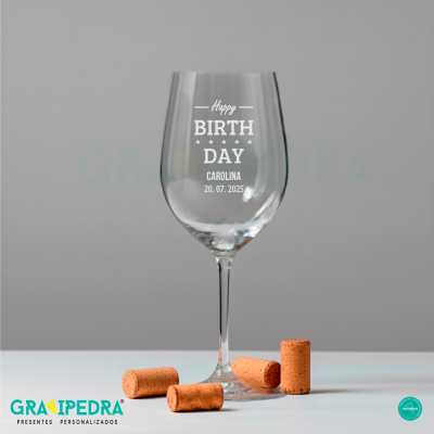 Copo em vidro personalizado - CFA55