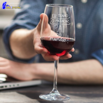 Copo em vidro personalizado - Dia do Pai - Melhor Pai do Mundo - TVDPD09 Copo em vidro personalizado - Dia do Pai - Melhor Pai do Mundo - TVDPD09