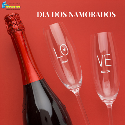 Pack 2 Copos em vidro personalizados - CVNV02