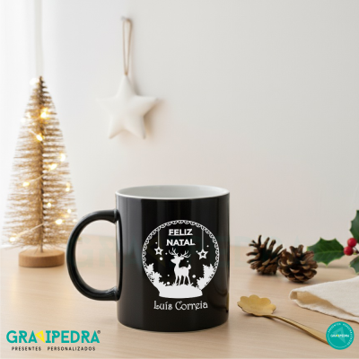 Caneca em Cerâmica personalizada - Natal - CLNAD06