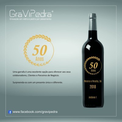 Garrafa vinho personalizada para Empresas - GDE02