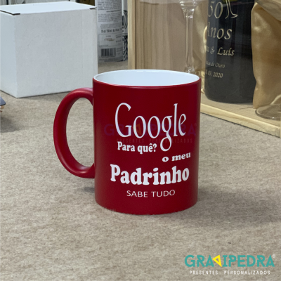 Caneca em Cerâmica personalizada - Padrinho - CLPDR01