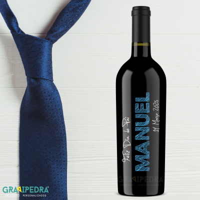 Garrafa de vinho personalizada - Dia do Pai - GDP14