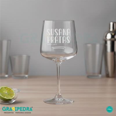 Copo Gin em vidro personalizado - CVGFG07
