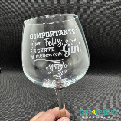 Copo GIN em vidro personalizado - CVGFG05