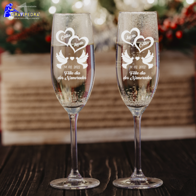 Pack 2 Copos em vidro personalizados - CVNV10