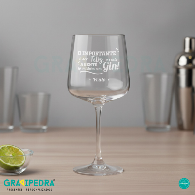 Copo GIN em vidro personalizado - CVGFG05