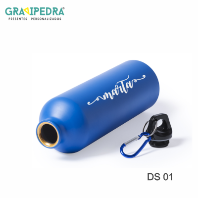 Garrafa em alumínio personalizada - Nome - GAGUA02