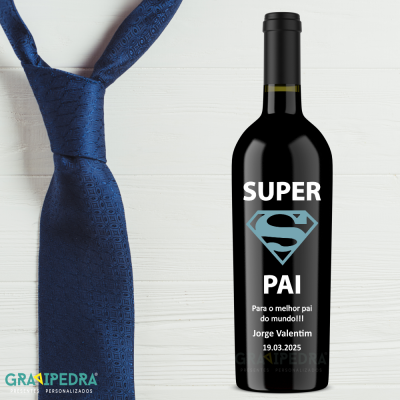 Garrafa de vinho personalizada - Dia do Pai - GDP04