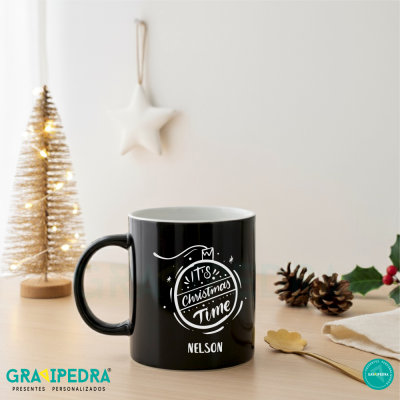 Caneca em Cerâmica personalizada - Natal - CLNAD02