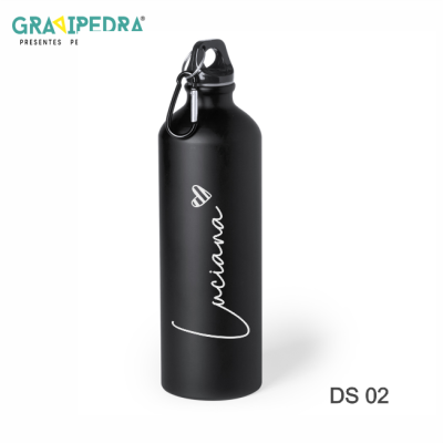 Garrafa em alumínio personalizada - Nome - GAGUA02