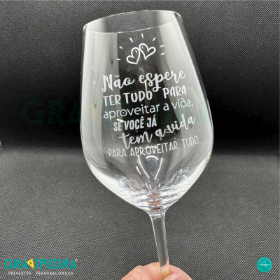 Copo em vidro personalizado - Vida - CVDLTT15