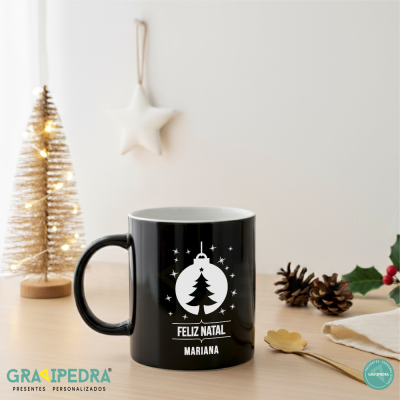 Caneca em Cerâmica personalizada - Natal - CLNAD05 Caneca em Cerâmica personalizada - Natal - CLNAD05