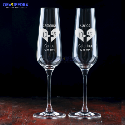 Pack 2 Copos em vidro personalizados - CVNV13