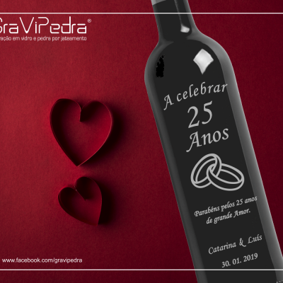 Garrafa de vinho personalizada para Casamento - GCN11 Garrafa de vinho personalizada para Casamento - GCN11