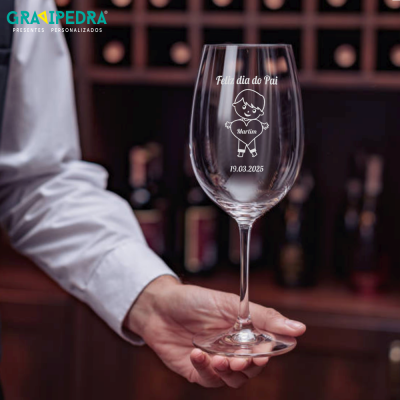 Copo em vidro personalizado - Dia do Pai - TVP05