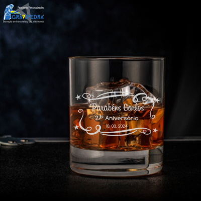 Copo em vidro personalizado - CVFG07