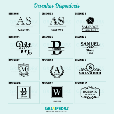 Copo whisky em vidro personalizado - Vários Desenhos - CVWD05 Copo whisky em vidro personalizado - Vários Desenhos - CVWD05