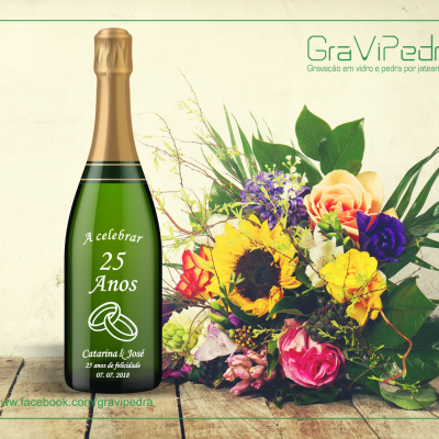 Garrafa de vinho personalizada para Casamento - GCN11 Garrafa de vinho personalizada para Casamento - GCN11