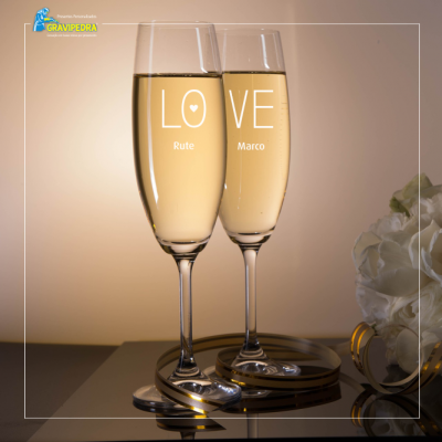 Pack 2 Copos em vidro personalizados - CVNV02