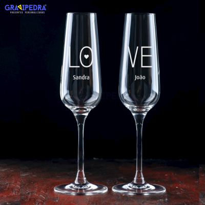 Pack 2 Copos em vidro personalizados - CVNV02