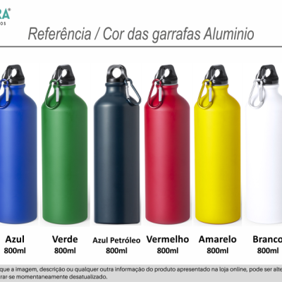 Garrafa em alumínio personalizada - Nome - GAGUA02