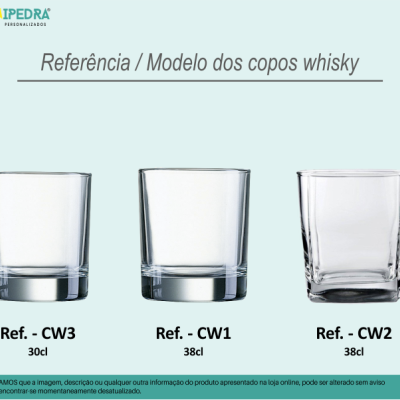 Pack 2 Copos em vidro personalizados – CVFG02A Pack 2 Copos em vidro personalizados – CVFG02A