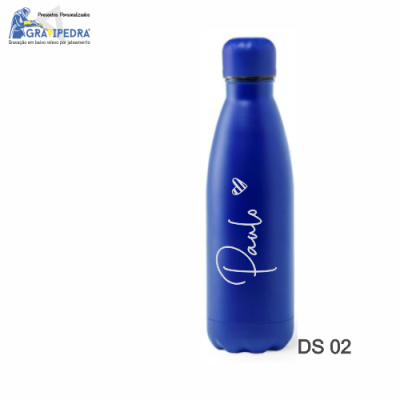 Garrafa em aço inox personalizada - Nome - GAGUA01