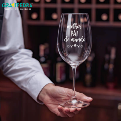 Copo em vidro personalizado - Dia do Pai - TVDPD01