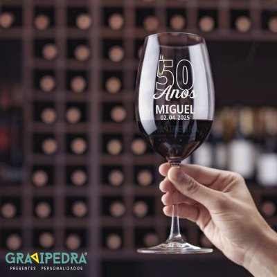 Copo em vidro personalizado - Aniversário - CVFG20