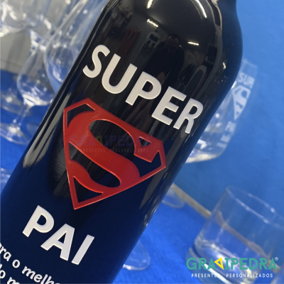 Garrafa de vinho personalizada - Dia do Pai - GDP04