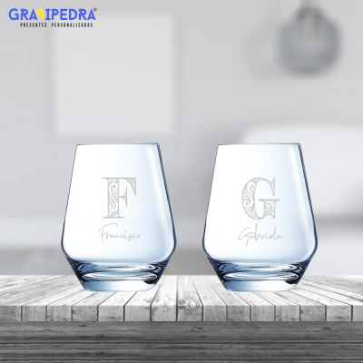 Pack 2 Copos em vidro personalizados – CVFG02A Pack 2 Copos em vidro personalizados – CVFG02A