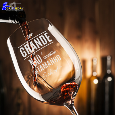 Copo em vidro personalizado - Ser GRANDE - CVDLTT13