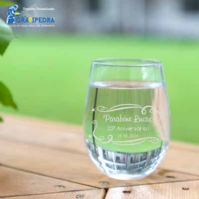 Copo em vidro personalizado - CVFG07