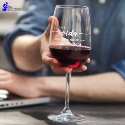 Copo em vidro personalizado - Vida - CVFG13