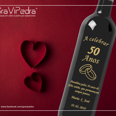 Garrafa de vinho personalizada para Casamento - GCN11 Garrafa de vinho personalizada para Casamento - GCN11