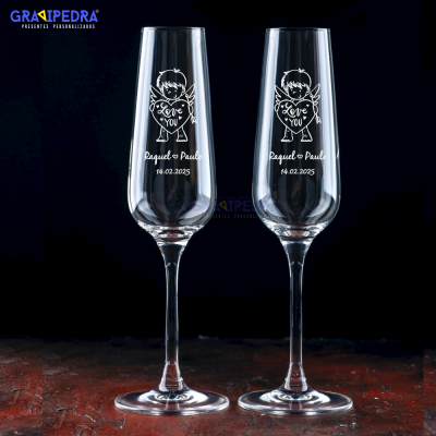 Pack 2 Copos em vidro personalizados - CVNV05