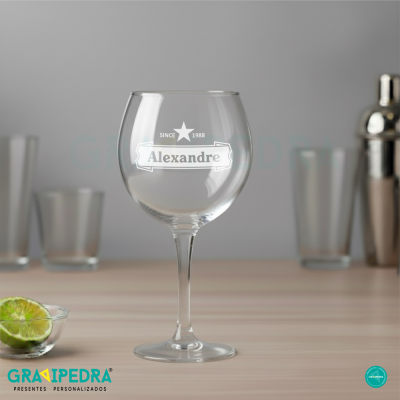 Copo GIN em vidro personalizado - CVGFG03 Copo GIN em vidro personalizado - CVGFG03