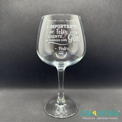 Copo GIN em vidro personalizado - CVGFG05