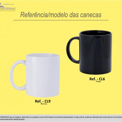 Canecas cerâmica com personalização em baixo relevo - CLAL02