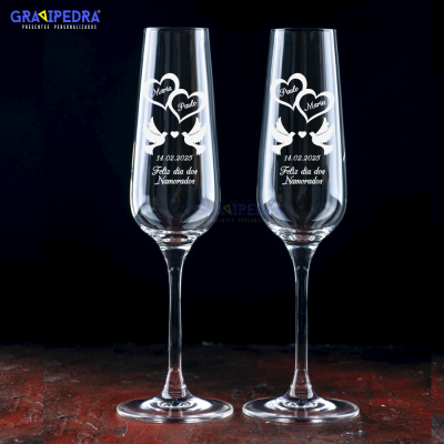 Pack 2 Copos em vidro personalizados - CVNV10