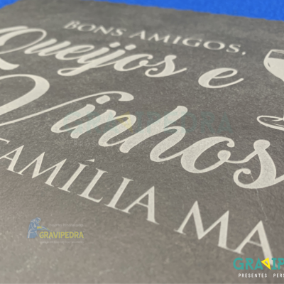 Tábua de ardósia 30x22 cm - AQV02