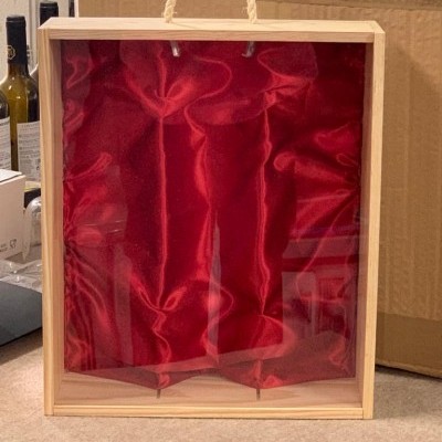 Caixas em madeira com tampa em acrílico - CXMA03