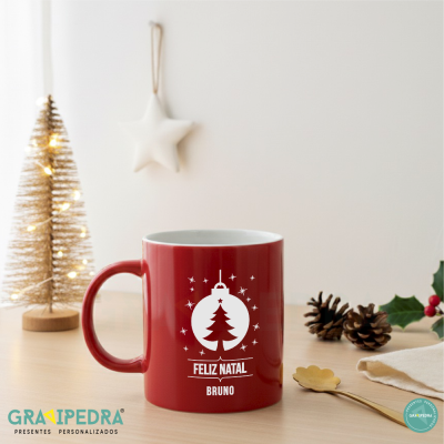 Caneca em Cerâmica personalizada - Natal - CLNAD05 Caneca em Cerâmica personalizada - Natal - CLNAD05