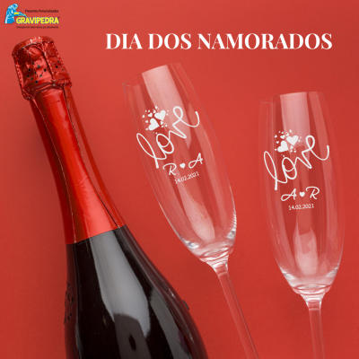 Pack 2 Copos em vidro personalizados - CVNV16