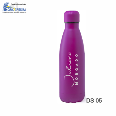 Garrafa em aço inox personalizada - Nome - GAGUA01