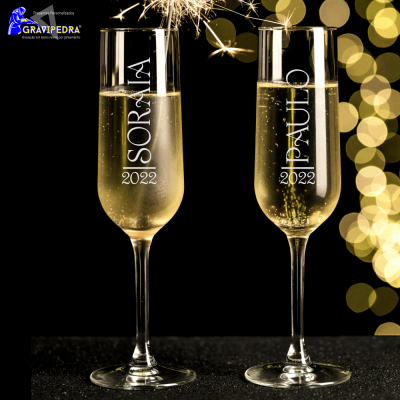 Pack 2 Copos em vidro personalizados Namorados - CVNV14