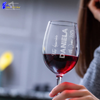 Copo em vidro personalizado para aniversário - CFA52